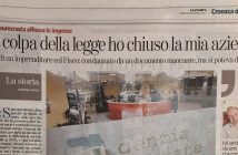 CarloFilippoFollis.name – Da La Stampa di Torino: “Per colpa della legge ho chiuso la mia azienda”