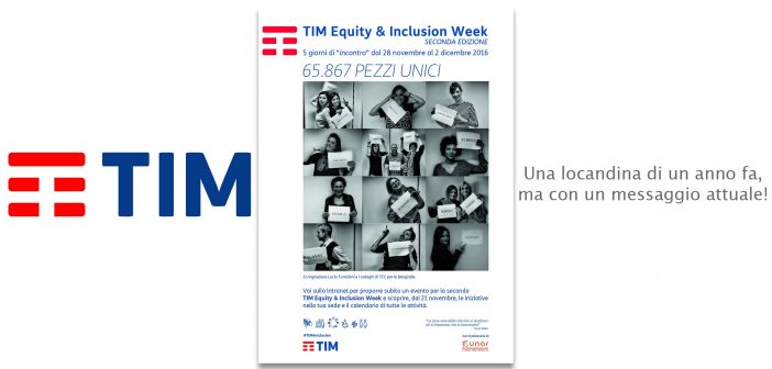 Al via l’Inclusion Week di TIM. Grazie per aver scelto di promuovere un mio libro!